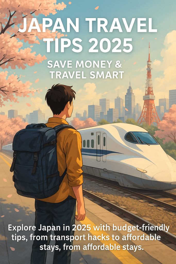 Budget travel tips for Japan 2025 with Shinkansen and cherry blossoms