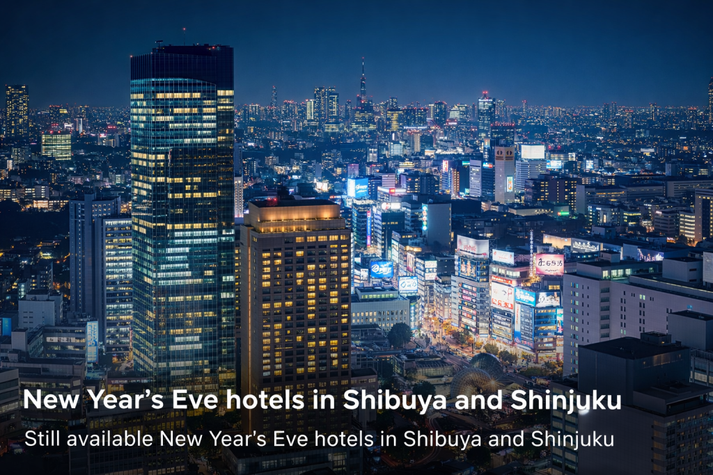 New Year’s Eve hotels in Shibuya and Shinjuku still available near Tokyo nightlife