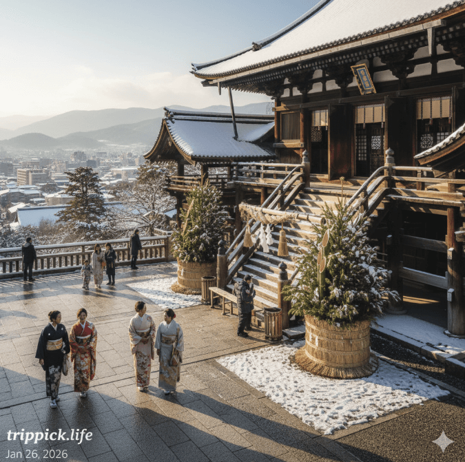 Kyoto New Year hotel deals 2026 near shrines and temples.